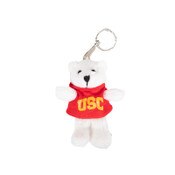 USC Trojans Arch White Bear Keychain